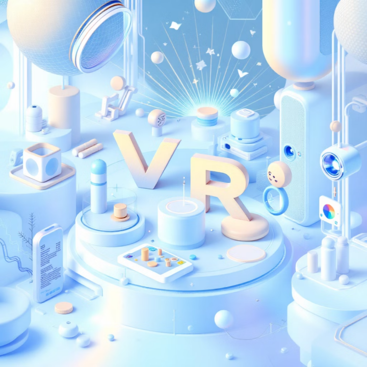 未来科技与VR概念图